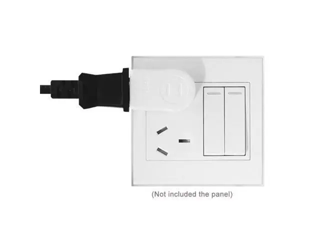 Alt view image 6 of 7 - NEMA 1-15P USA Outlet Saver Power Extension Adapter 2-prong 2 Outlets 90 Degree Left Right Angled PW-014-RI