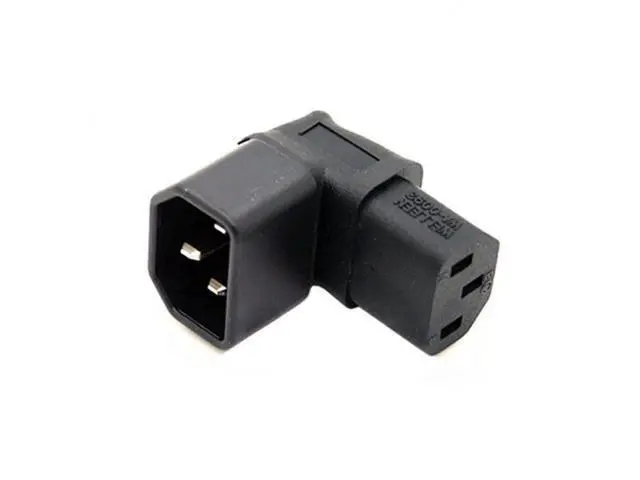 Alt view image 4 of 5 - IEC Male C14 to Up Direction Right Angled 90 Degree IEC Female C13 Power Extension Adapter PW-121-UP