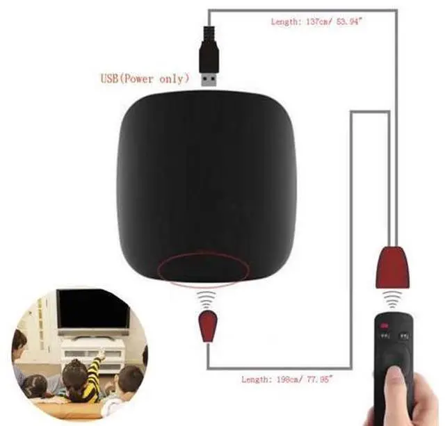 Alt view image 5 of 5 - Practical USB Adapter Infrared IR Remote Extender Repeater Receiver Transmitter Applies to All Remote Control Devices