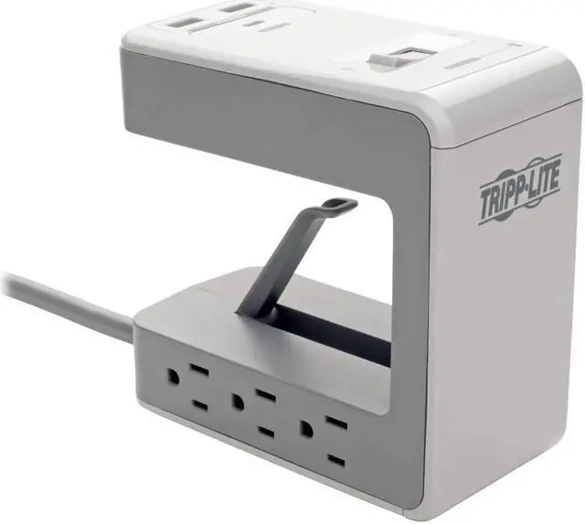 Alt view image 13 of 20 - TRIPP LITE TLP648USBC 8.0 Feet 6 Outlets 1080 Joules Surge Protector