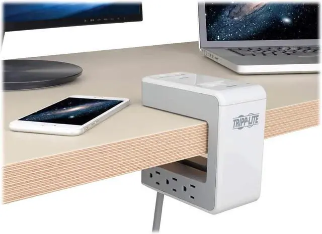 Alt view image 14 of 20 - TRIPP LITE TLP648USBC 8.0 Feet 6 Outlets 1080 Joules Surge Protector