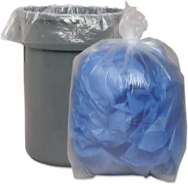 Alt view image 8 of 8 - Boardwalk Super Extra-Heavy Grade Can Liners 43 x 47 1.4 Mil 56 gal Clear 100