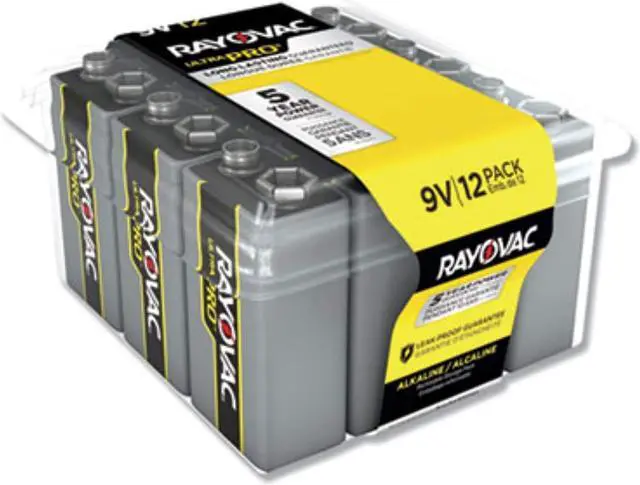 Alt view image 11 of 19 - Rayovac UltraPro 9V Alkaline Battery (12-Pack) AL9V-12PPJ