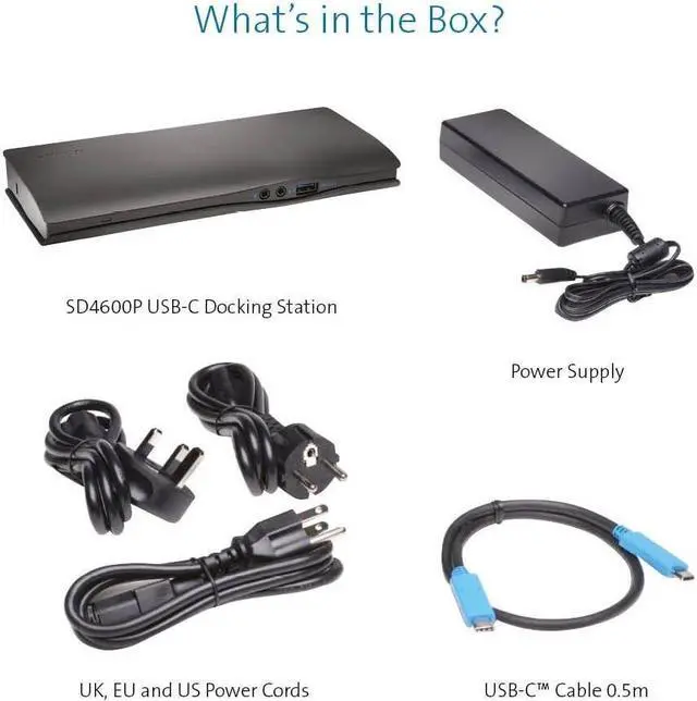 Alt view image 6 of 7 - Kensington SD4600P USB-C Docking Station with Power Delivery Charging for 2015/2016 MacBook Retina 12", Dell XPS 13" 9350/XPS 15" 9550, Dell Precision 5510 (K38231WW)