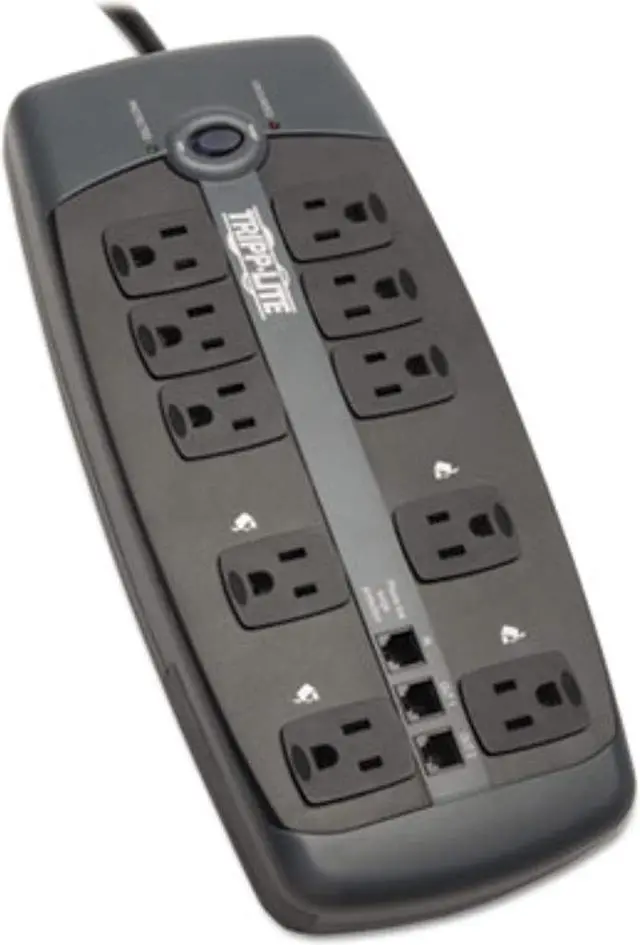 Alt view image 16 of 20 - Tripp Lite TLP1008TEL 8ft. 10 Outlets 2395 Joules Protect It! Surge Suppressor