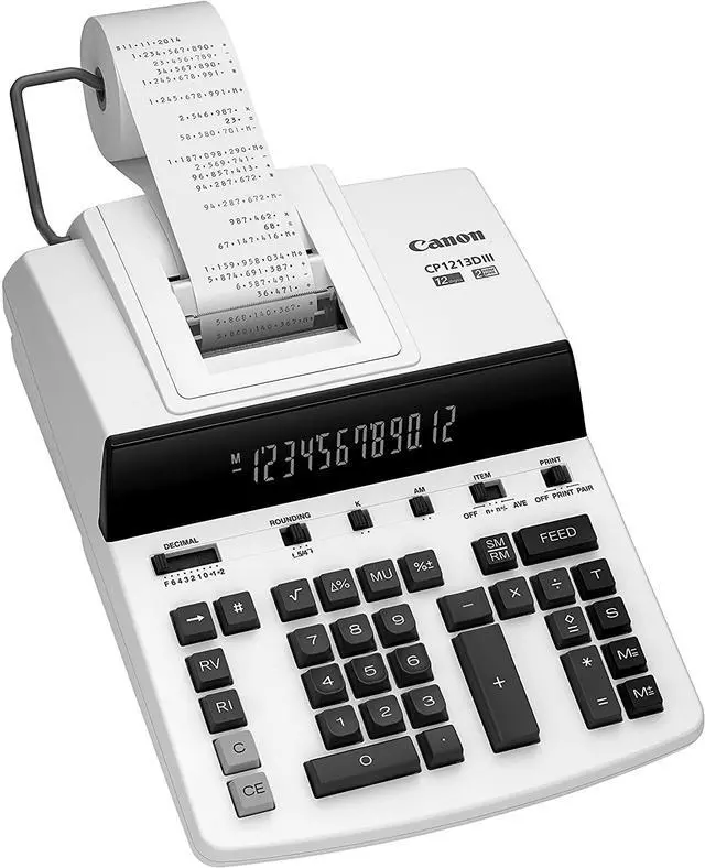 Alt view image 7 of 15 - Canon Calculator,Cp1213diii,Wh 9933B001