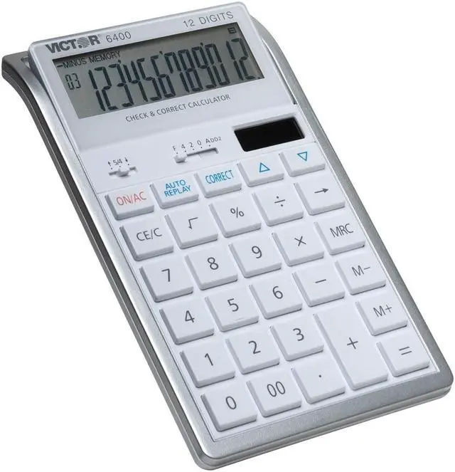 Alt view image 20 of 20 - Victor 6400 Professional Desktop Calculator with Auto Replay, Check & Correct