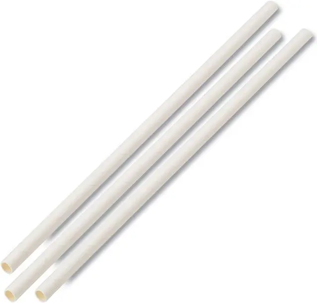 Alt view image 3 of 6 - Individually Wrapped Paper Straws, 7 3/4" x 1/4", White, 3200/Carton PPRSTRWWR