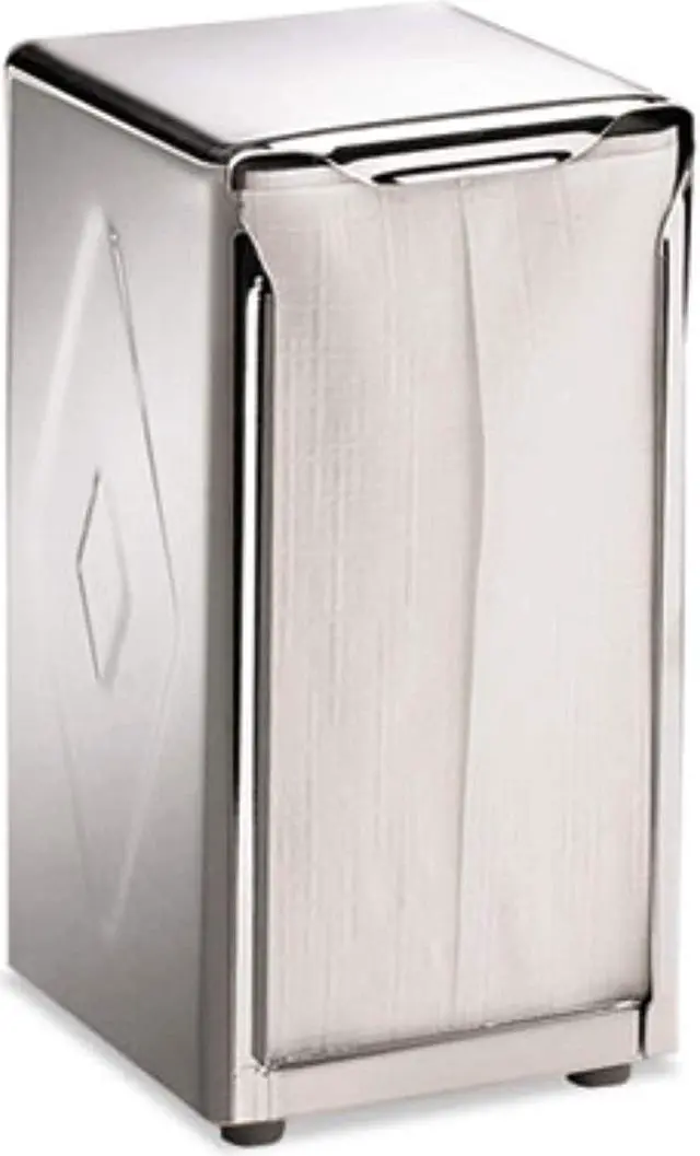 Alt view image 7 of 12 - San Jamar H900X Tabletop Napkin Dispenser, Tall Fold - Chrome