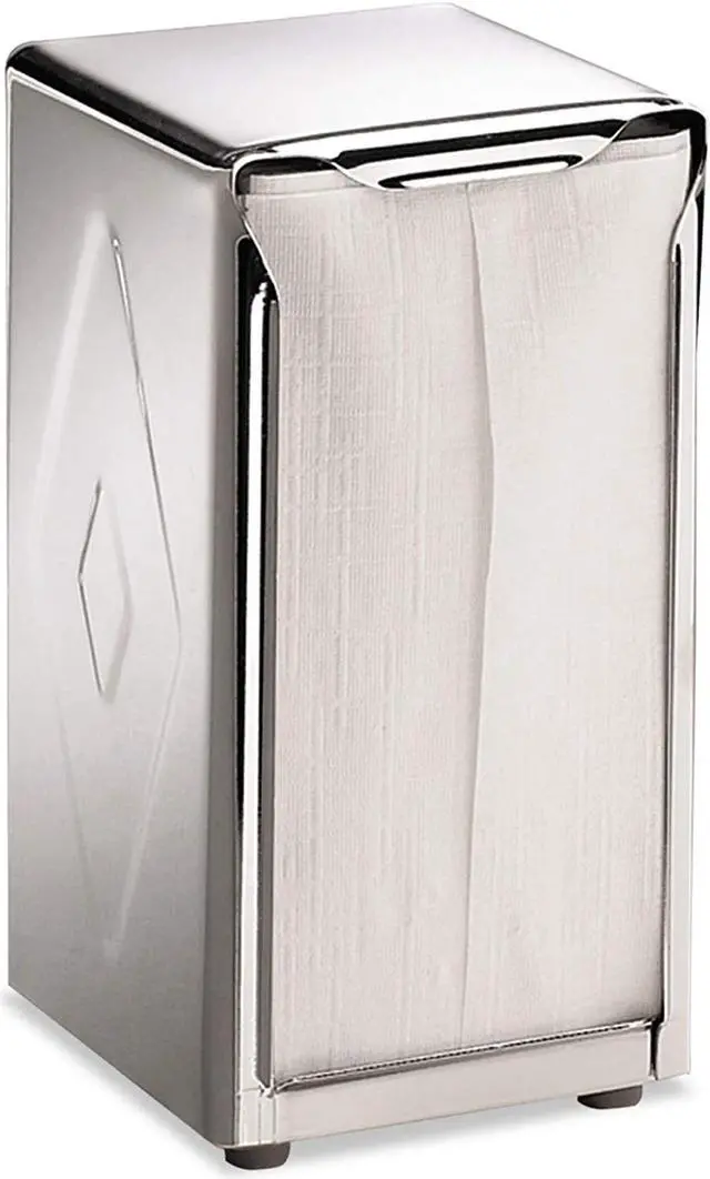 Alt view image 6 of 12 - San Jamar H900X Tabletop Napkin Dispenser, Tall Fold - Chrome