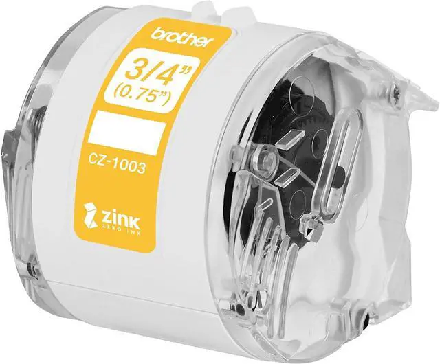 Alt view image 14 of 16 - Brother Genuine CZ-1003 continuous length ??" (0.75") 19 mm wide x 16.4 ft. (5 m) long label roll featuring Zero Ink technology - 3/4" Width x 16 13/32 ft Length - Zero Ink (ZINK)