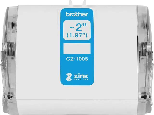 Alt view image 20 of 20 - Brother Genuine CZ-1005 continuous length ~ 2 (1.97") 50 mm wide x 16.4 ft. (5 m) long label roll featuring ZINK® Zero Ink technology - 1 31/32" Width x 16 13/32 ft Length - Zero Ink