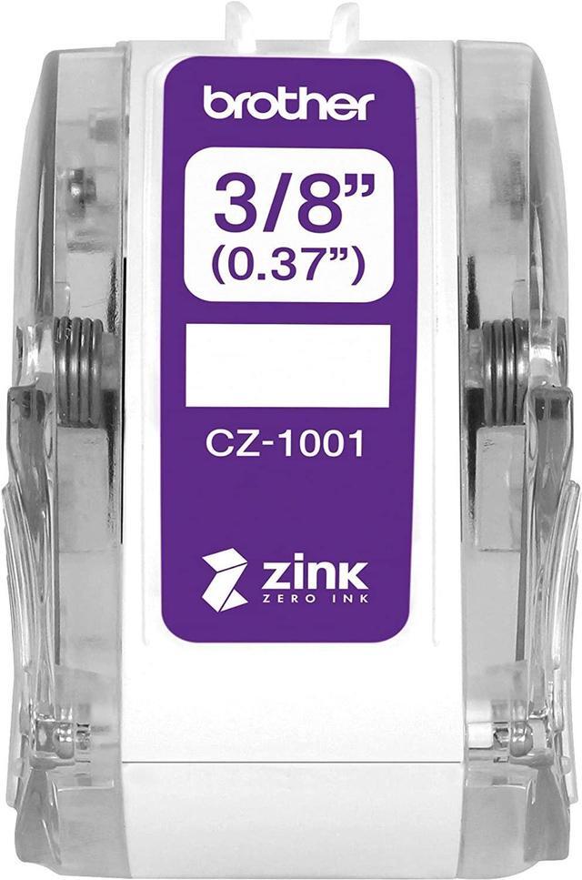 Alt view image 10 of 19 - Brother Genuine CZ-1001 3/8" (0.37") 9mm wide x 16.4 ft. (5 m) long label roll featuring ZINK® Zero Ink technology - 3/8" Width x 16 13/32 ft Length - Zero Ink (ZINK)