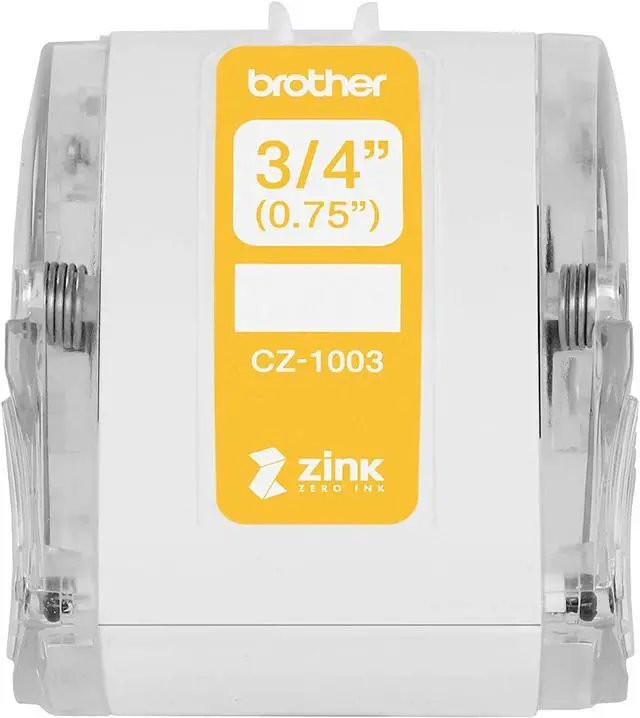 Alt view image 13 of 16 - Brother Genuine CZ-1003 continuous length ??" (0.75") 19 mm wide x 16.4 ft. (5 m) long label roll featuring Zero Ink technology - 3/4" Width x 16 13/32 ft Length - Zero Ink (ZINK)