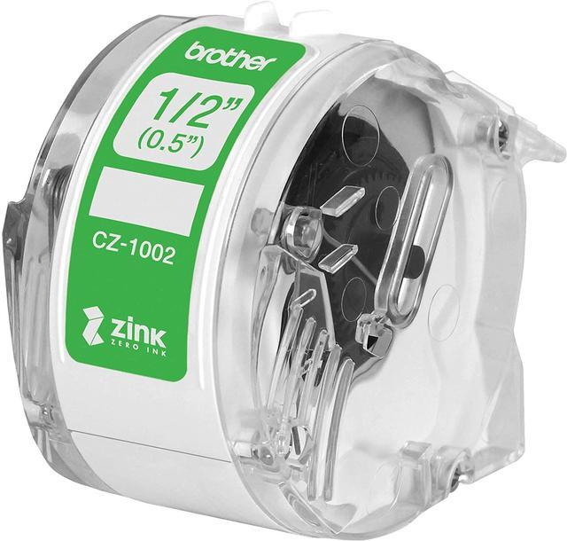 Alt view image 15 of 18 - Brother Genuine CZ-1002 1/2" 12MM Label Roll Cassette for VC-500W
