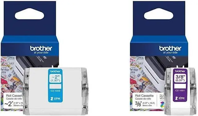 Alt view image 16 of 20 - Brother Genuine CZ-1005 continuous length ~ 2 (1.97") 50 mm wide x 16.4 ft. (5 m) long label roll featuring ZINK® Zero Ink technology - 1 31/32" Width x 16 13/32 ft Length - Zero Ink