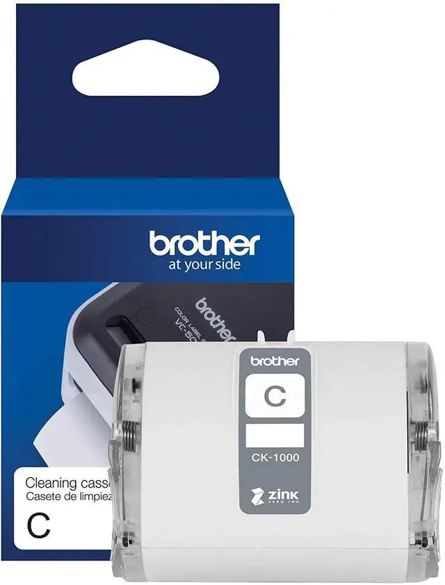 Alt view image 9 of 16 - Brother Genuine CK-1000 2" 50MM Cleaning Cassette For VC-500W