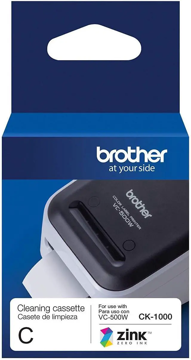 Alt view image 11 of 16 - Brother Genuine CK-1000 2" 50MM Cleaning Cassette For VC-500W
