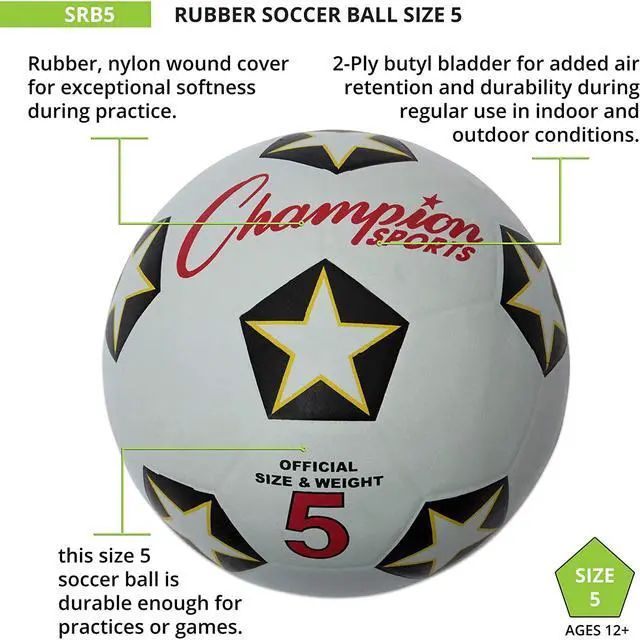 Alt view image 8 of 11 - CHAMPION SPORTS CHAMPION SOCCER BALL NO 5