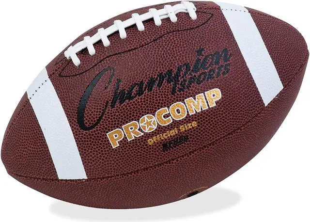 Alt view image 6 of 6 - Champion Sports Official Size Pro Composition Football - 11.50" - Official