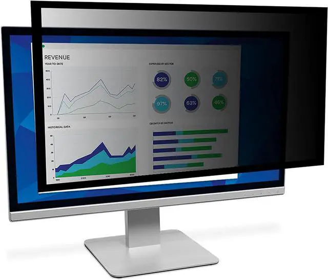 Alt view image 8 of 19 - 3m Framed Desktop Monitor Privacy Filter for 18.5" Widescreen Lcd, 16:9 PF185W9F