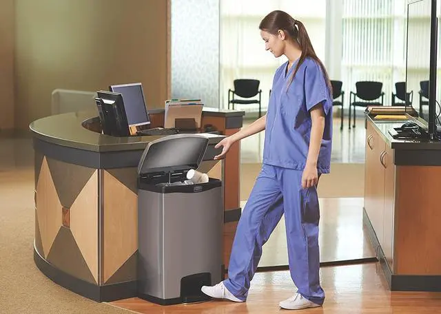 Alt view image 11 of 15 - Rubbermaid Commercial Slim Jim Waste Container 1901992