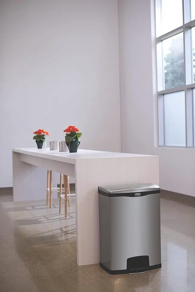 Alt view image 13 of 14 - Rubbermaid Commercial Slim Jim Waste Container 1901999