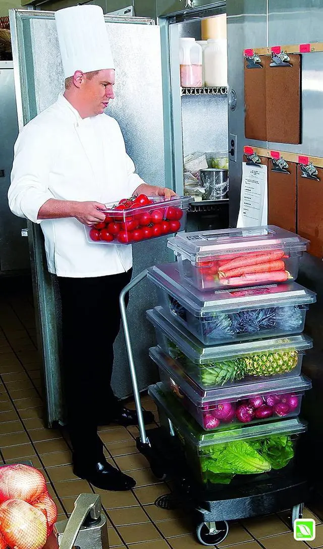 Alt view image 5 of 11 - Food/tote Boxes, 3.5gal, 18w X 12d X 6h, White