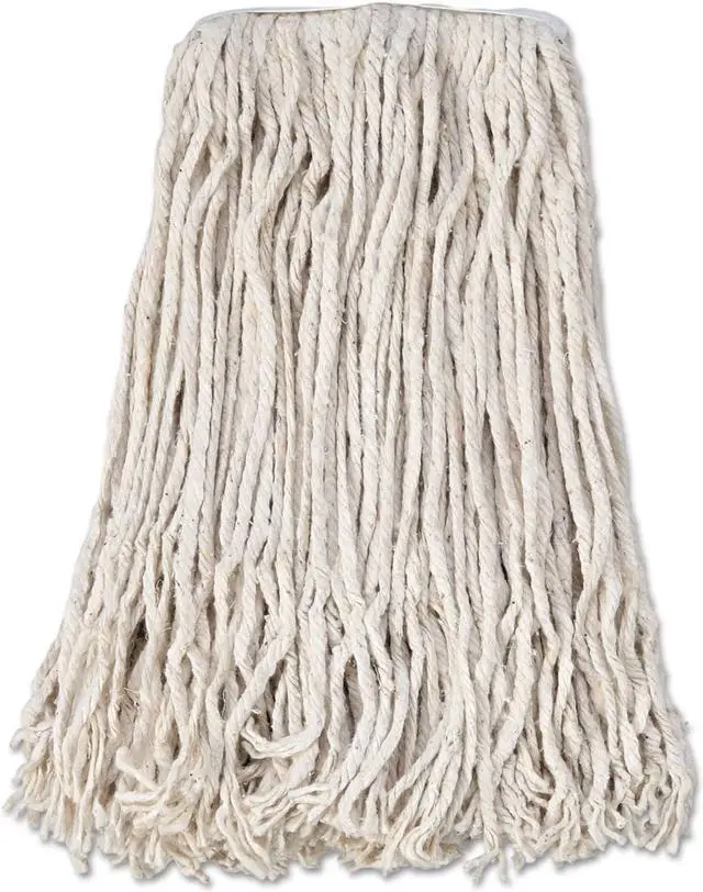 Alt view image 5 of 19 - Boardwalk Banded Cotton Mop Head #24 White 12/Carton CM02024S