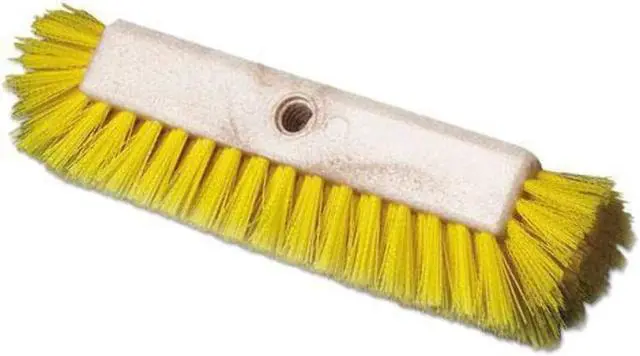 Alt view image 9 of 16 - Boardwalk Dual-Surface Scrub Brush Plastic Fill 10" Long Yellow 3410