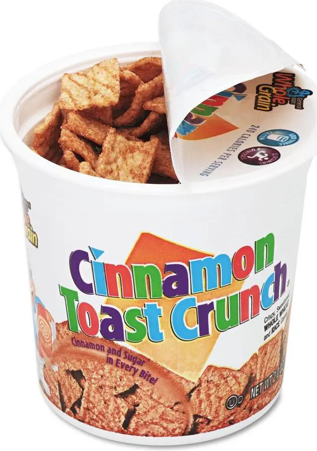 Alt view image 4 of 6 - General Mills GEM13897 Cinnamon Toast Crunch Cereal, Single-Serve 2.0 oz. Cup, 6 / Pack