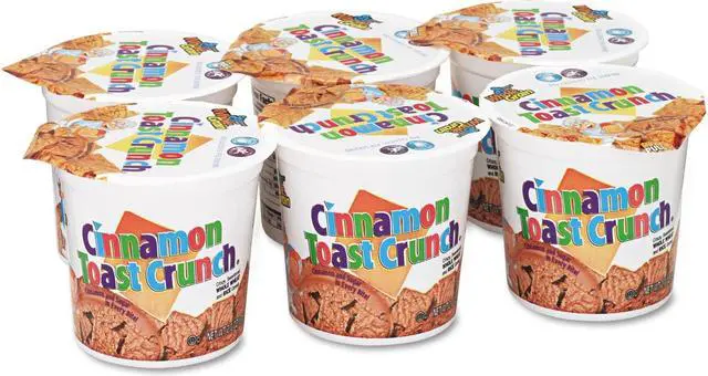 Alt view image 5 of 6 - General Mills GEM13897 Cinnamon Toast Crunch Cereal, Single-Serve 2.0 oz. Cup, 6 / Pack