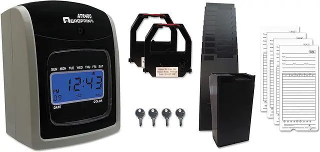 Alt view image 6 of 9 - Acroprint Time Card for ATR480 Totalizing Electronic Time Clock 7 1/2 x 3.35 50