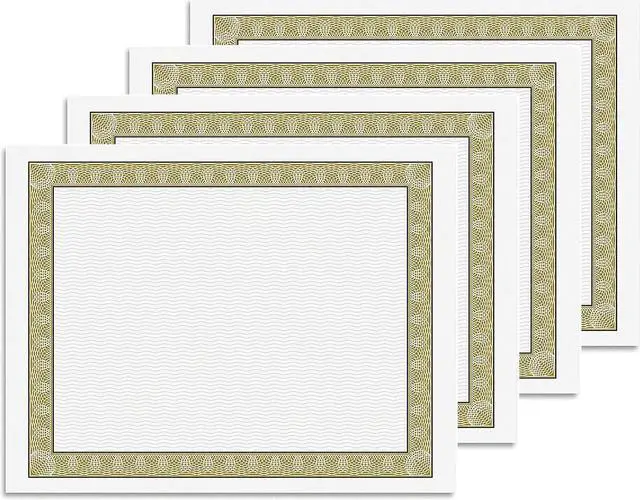Alt view image 9 of 11 - Geographics Parchment Paper Certificates, 8-1/2 x 11, Natural Diplomat Border, 50/Pack