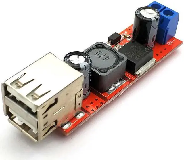Main image of DC 6V-40V To 5V 3A Double USB Charge DC-DC Step Down Converter Module For Vehicle Car Charger LM2596 Dual Two USB