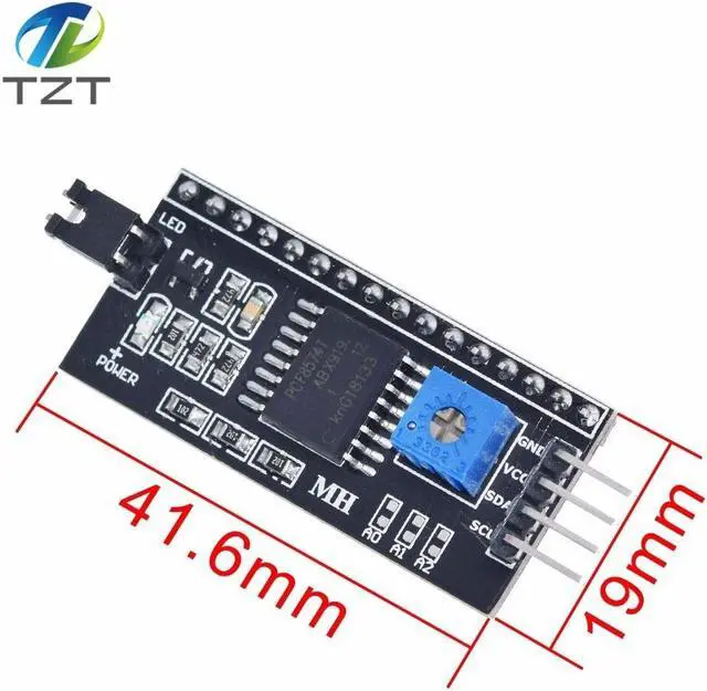 Alt view image 2 of 12 - IIC I2C TWI SPI Serial Interface Board Port For Arduino 1602 2004 LCD LCD1602 Adapter Plate LCD Adapter Converter Module PCF8574