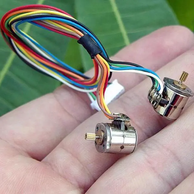 Alt view image 3 of 6 - 1Correct 4 Wire 2 Phase Miniature stepper motor micro stepping motor (diameter:8 mm ,Height:8.2 mm)