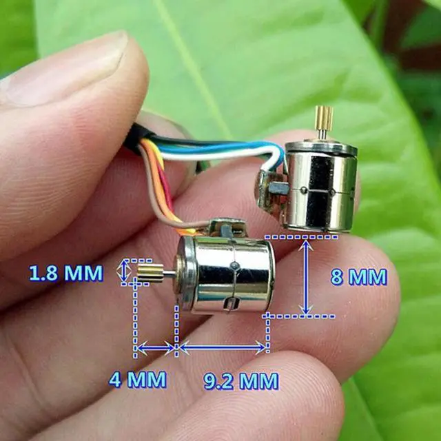 Main image of 1Correct 4 Wire 2 Phase Miniature stepper motor micro stepping motor (diameter:8 mm ,Height:8.2 mm)