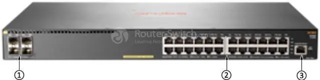 Main image of HPE Aruba 2930F 24G PoE+ 4SFP+ - switch - 24 ports - managed - rack-mountable JL255A