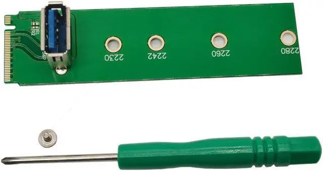 Main image of M.2 to USB 3.0 PCI-E Riser Card M2 M Key Motherboard to USB3.0 Extender Raiser Adapter for 2242/2260/2280 for BTC Mining