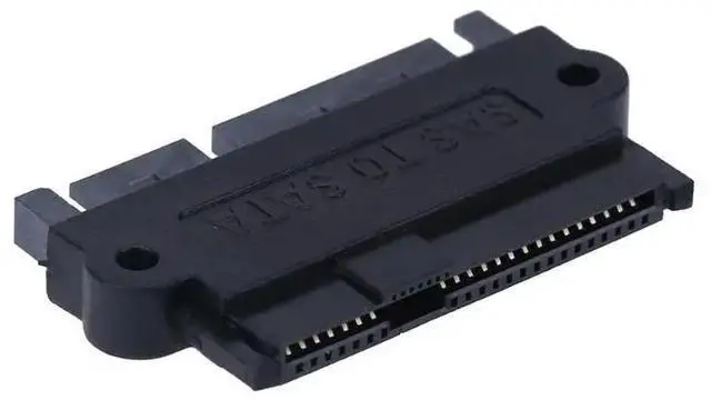 Alt view image 6 of 6 - Professional SFF-8482 SAS To SATA 180 Degree Angle Adapter Converter Straight Head for motherboard/SAS hard drive