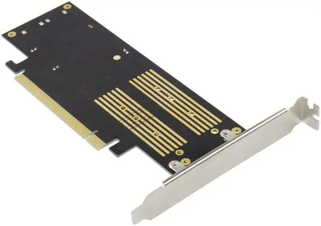 Alt view image 3 of 3 - 3 In 1 PCI-E 3.0 X16 to NGFF M.2 NVMe AHCI SSD Adapter Card For M Key B Key mSATA Solid State Drive With Dual SATA III Interface
