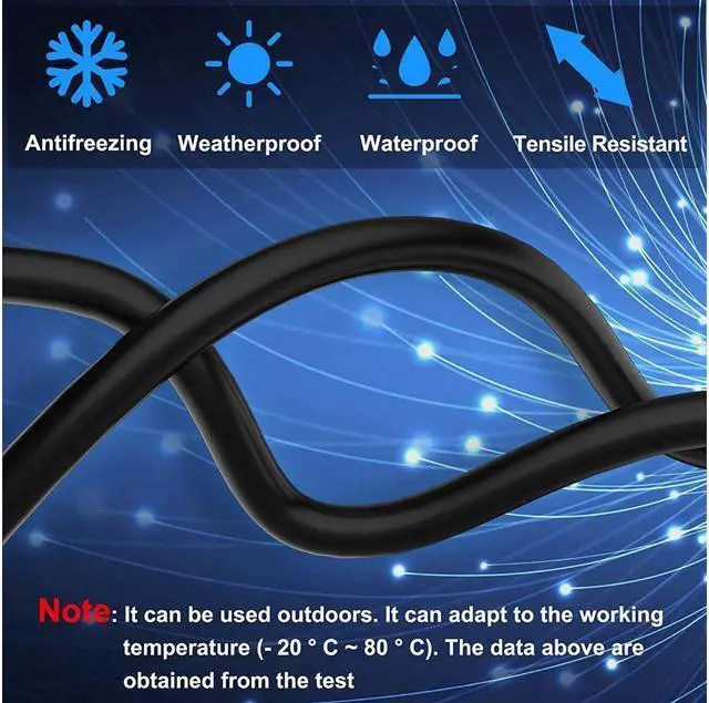 Alt view image 5 of 7 - Cat 8 Ethernet Cable 50 ft Shielded 26AWG Lastest 40Gbps 2000Mhz SFTP Patch Cord Heavy Duty High Speed Cat8 LAN Network RJ45 Cable- in Wall Outdoor Weatherproof Rated for Router Modem Gaming