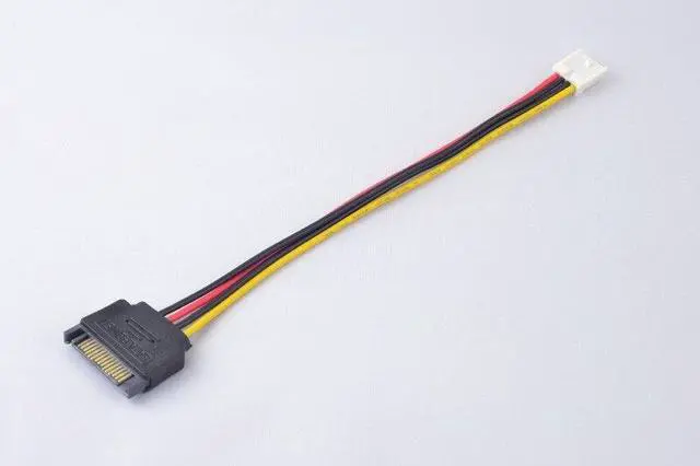 Alt view image 4 of 5 - SATA 15pin Male to Small 4pin Female Power Cable Convert Line 20cm