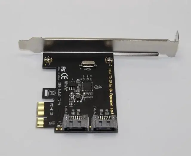 Alt view image 2 of 6 - PCIe PCI Express to SATA3.0 2-Port SATA III 6G Expansion Controller Card Adapter #L059#    hot