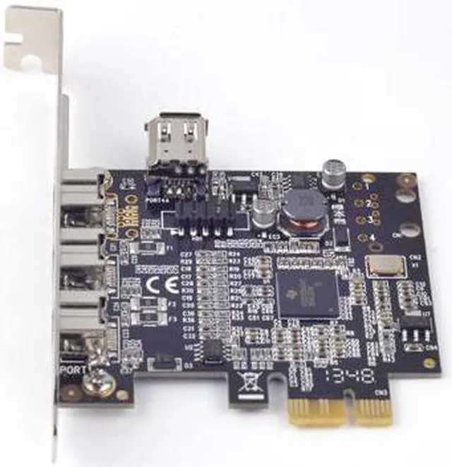 Main image of Amify PCI-E to 1 Port Internal 1394a + 3 Ports External 1394b FireWire Controller Card