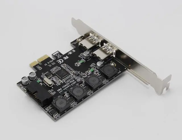 Alt view image 5 of 6 - Amify PCI-e X1 to 4 Port USB 3.0 Card (2 External Port + 19pin Header 2 Internal Port)
