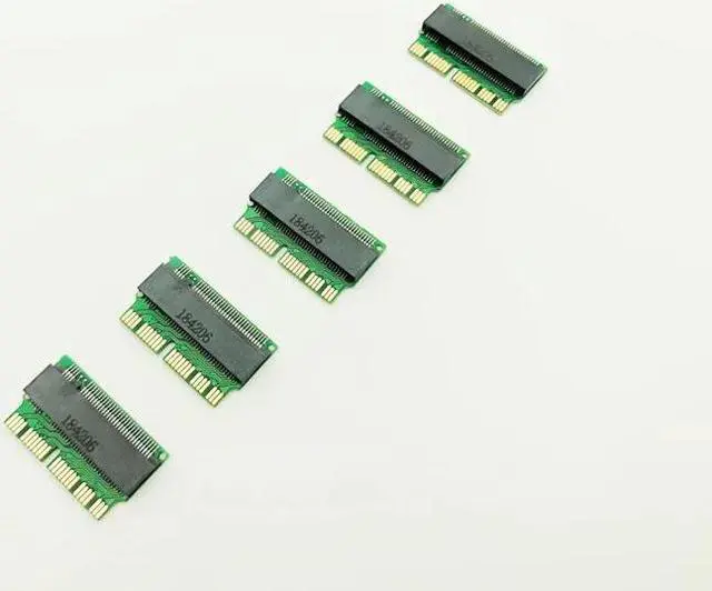 Alt view image 3 of 6 - 5PCS M key M.2 PCI-e AHCI SSD Adapter Card for 2013 2014 2015 MACBOOK Air A1465 A1466 Pro A1398 A1502 A1419 NGFF to MD711 MD712