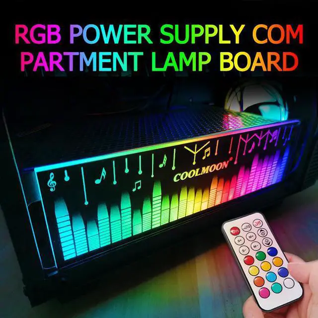 Alt view image 2 of 6 - COOLMOON RGB Light Board 25cm Graphics Card Bracket Support Frame LED Power Light-Emitting Side Panel Chassis CPU Bracket Board
