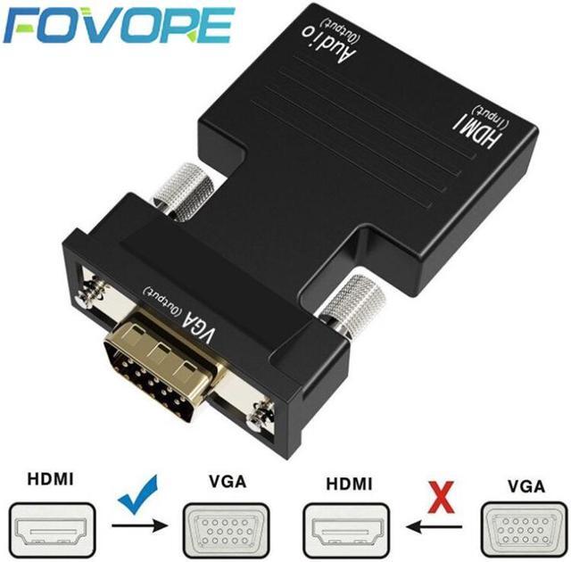 Main image of 1080P HDMI to VGA Female to Male Digital To Analog Audio Video Converter adapter for PC Laptop TV Box Projector